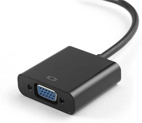 DP to VGA Adapter, Gold-Plated DisplayPort to VGA Converter Male to Female 1080P(Black) in Saudi Arabia