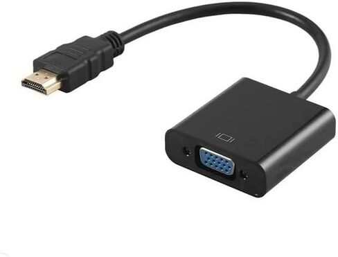 DP to VGA Adapter, Gold-Plated DisplayPort to VGA Converter Male to Female 1080P(Black) in Saudi Arabia