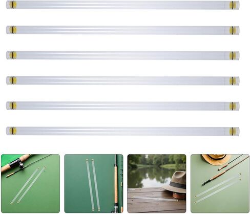 Homoyoyo 8pcs Thick Walled Fishing Float Tube Organizer with Sponge Lining Sturdy Plastic Storage Case for Fishing Floats and Accessories for Transport in Saudi Arabia