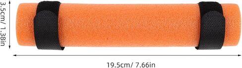 YARNOW 4pcs Fishing Rod Floats with Hook and Loop Straps - High Visibility Bright Orange Foam Fishing Pole Floaties - Anti-Sink Tubes for Kayaks Boats Water Sport in Saudi Arabia