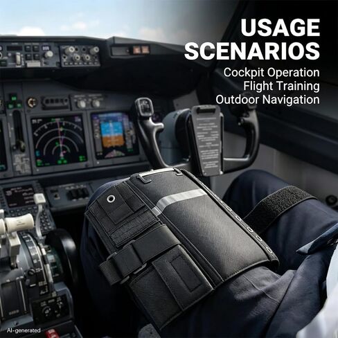 Aviation Kneeboard for Pilots, Adjustable Leg Strap, Clipboard & Eyelet Strip in Saudi Arabia