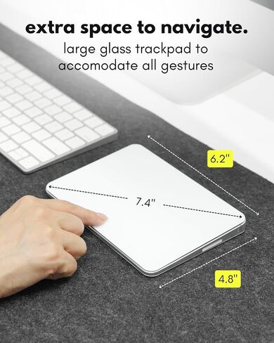 Macally Wired & Wireless Trackpad for Mac - Multi Gesture Touchpad - USB C in Saudi Arabia