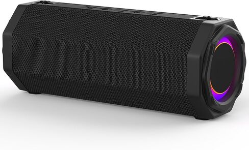 Oraolo Bluetooth Speaker, 50W Loud Stereo Sound Portable Outdoor Speakers, IPX6 Waterproof, TWS Pairing, 24H Playtime, Built-in Mic, Bluetooth 5.4, Dual Bass Speakers for Home, Parties, Travel, Black in Kuwait
