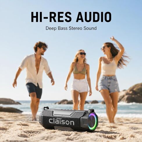 Portable Bluetooth Speaker, Hi-Res Audio, Deep Bass, IPX7, 24H in Saudi Arabia