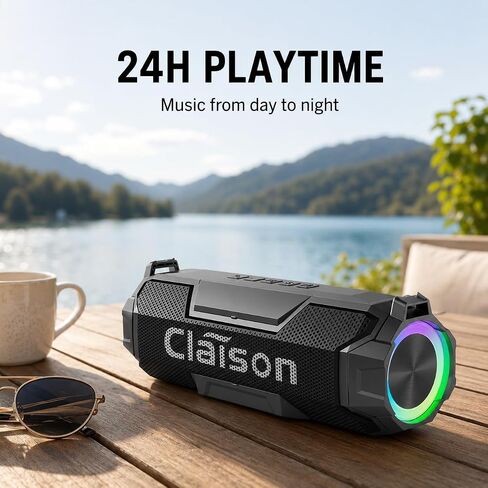 Portable Bluetooth Speaker, Hi-Res Audio, Deep Bass, IPX7, 24H in Saudi Arabia