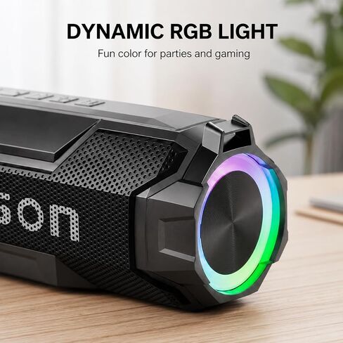 Portable Bluetooth Speaker, Hi-Res Audio, Deep Bass, IPX7, 24H in Saudi Arabia