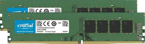 Crucial 16GB Kit (8GB x 2) DDR4 2666 MT/s (PC4-21300) UDIMM 288-Pin Memory - CT2K8G4DFRA266 in Saudi Arabia
