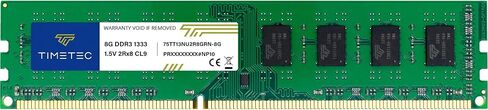 Timetec 16GB KIT(2x8GB) DDR3 / DDR3L 1333MHz PC3-10600 Non-ECC Unbuffered 1.5V / 1.35V CL9 2Rx8 Dual Rank 240 Pin UDIMM PC Desktop Computer Memory RAM Module Upgrade (16GB KIT(2x8GB)) in Kuwait