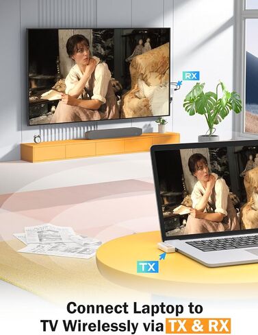 فيديو Lemorele USB-C (وضع DP Alt) جهاز إرسال واستقبال HDMI لاسلكي in Kuwait