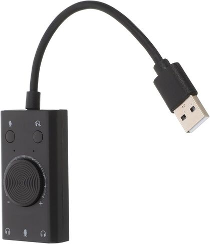 Portable USB Audio Adapter External Sound Card for PC and Laptops in Saudi Arabia