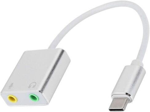USB Sound Card, 7.1 Channel Aluminum Alloy Type C External Sound Card No Drive Stereo Audio Adapter in Saudi Arabia