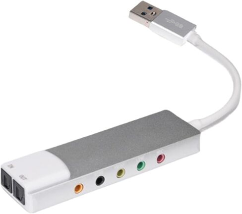 Advanced USB External Sound Card Device with SPDIF in/Out, Gray in Saudi Arabia