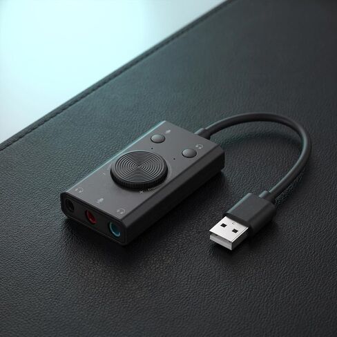 USB Sound Volume Control for Card External Laptop Headsets in Saudi Arabia