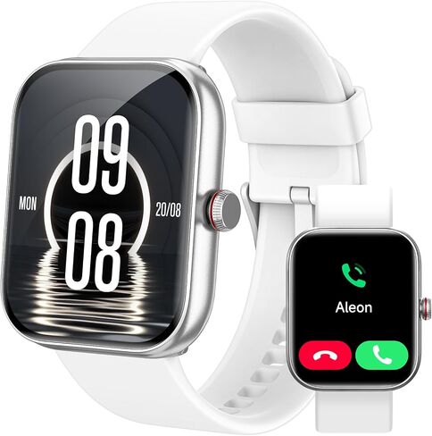Smart Watch for Women Men, Smartwatch for iPhone & Android Bluetooth (Answer/Call) Built-in Alexa, 1.91" HD Fitness Tracker with 105+ Sport Modes, IP68 Waterproof, Sleep/Heart Rate/SpO2/Stress Monitor in Kuwait
