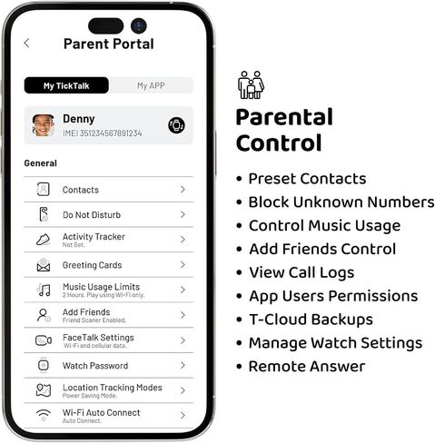 ساعة TickTalk5 الذكية للأطفال مع جهاز تعقب GPS والمكالمات والنصوص وSOS للأعمار من 3 إلى 12 عامًا in Kuwait