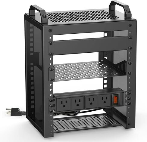 10Inch Mini Server Rack,6U Network Rack with Rack PDU Power in Kuwait