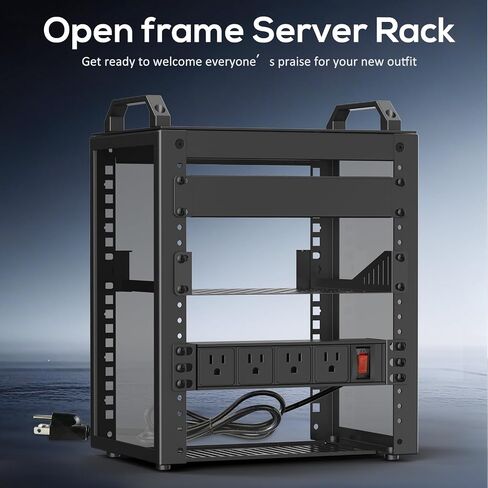 10Inch Mini Server Rack,6U Network Rack with Rack PDU Power in Kuwait