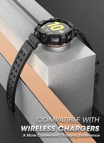SUPCASE for Samsung Galaxy Watch 6/5/4 Case 44mm with Strap Band, Black in Saudi Arabia