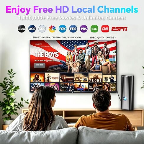 2026 Strongest TV Antenna, 5000+ Miles Range Digital Antenna for Smart TV Indoor Outdoor with Amplifier, 360° Reception HDTV Antenna for Local Channels Supports 8K,4K,1080P for All TVs-38FT Coax Cable in Saudi Arabia