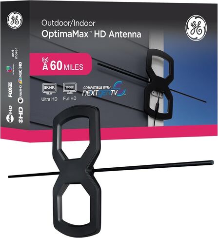 GE UltraPro OptimaMax Outdoor HD Antenna, 60 Mile Range, 4K/8K Ultra HD in Saudi Arabia