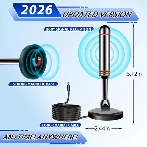 Digital Antenna for Smart TV Indoor, TV Antenna for Local Channels in Saudi Arabia