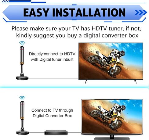 Digital Antenna for Smart TV Indoor, TV Antenna for Local Channels in Saudi Arabia