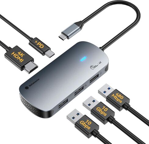Yottamaster USB C Hub 5 في 1 مع HDMI 4K@60 هرتز لأجهزة MacBook/iPad/iMac in Kuwait