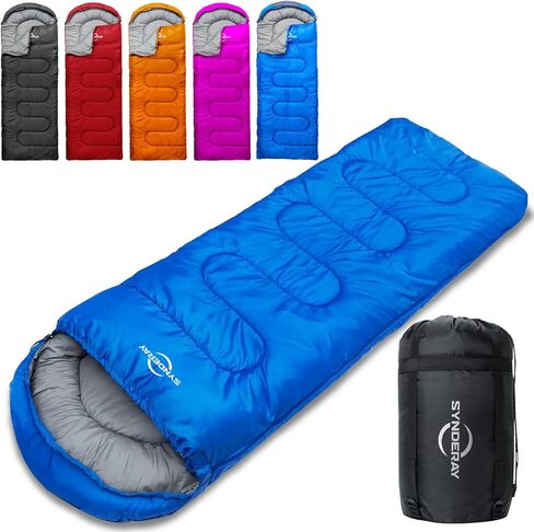 Sleeping Bags for Adults Cold Weather & Warm - Backpacking Camping Sleeping Bag Girls Boys - Lightweight Compact with Compression Sack in Kuwait