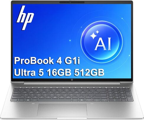 HP ProBook 4 G1i Laptop, 16" FHD+, Intel Ultra 5 225U, 32GB DDR5, 1TB SSD in Saudi Arabia