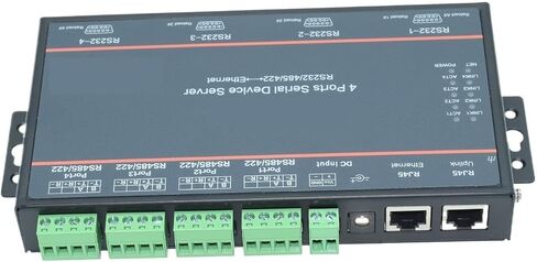 4 منفذ تسلسلي RS232 RS422 RS485 إلى خادم إيثرنت HF5142B (قابس المملكة المتحدة HF5142B) in Kuwait