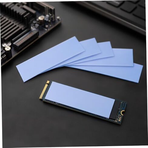 5 قطعة M.2 SSD تبريد المبرد 0.5 مللي متر وسادة حرارية من السيليكون in Kuwait
