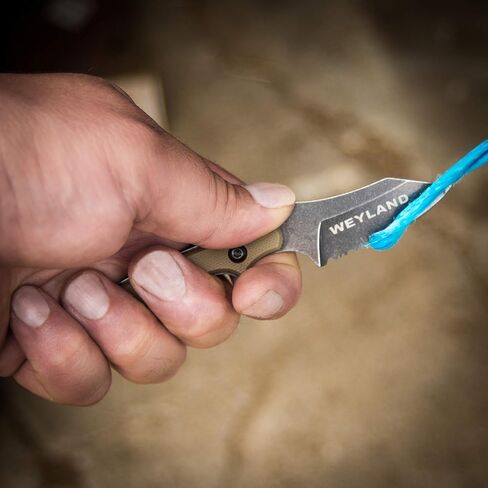 WEYLAND EDC Neck Knife - Full Tang Fixed Blade with Kydex Sheath in Kuwait