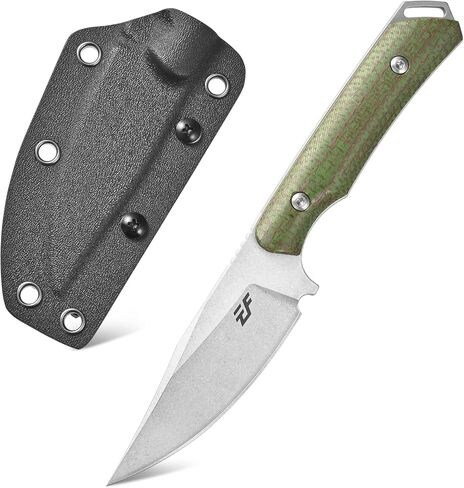 Eafengrow EF168 Fixed Blade Knife AUS-10 Steel Blade Micarta Handle Full Tang Small Handy Every Day Carry Knifes for Outdoor Camping Survival in Saudi Arabia