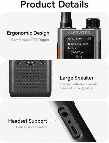 PoC Radio Walkie Talkies Long Range PoC-AT1 Handheld 2 Way Radio in Saudi Arabia