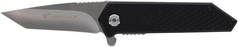 Smith & Wesson Extreme Ops Tanto Folding Knife with 2.5" 8Cr Stainless Steel Blade, Aluminum Handle, for Tactical, Outdoors, and EDC in Saudi Arabia