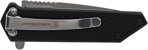 Smith & Wesson Extreme Ops Tanto Folding Knife with 2.5" 8Cr Stainless Steel Blade, Aluminum Handle, for Tactical, Outdoors, and EDC in Saudi Arabia