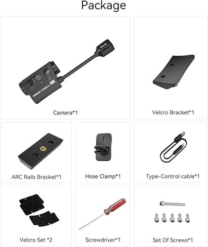 كاميرا خوذة RunCam، كاميرا حركة قابلة للانحناء بدقة 4K مع تسجيل لمدة 6 ساعات مع التحكم في التطبيق لخوذة Airsoft Paintball التكتيكية لركوب الدراجات النارية وركوب الدراجات والتسلق والرياضات الخارجية in Kuwait