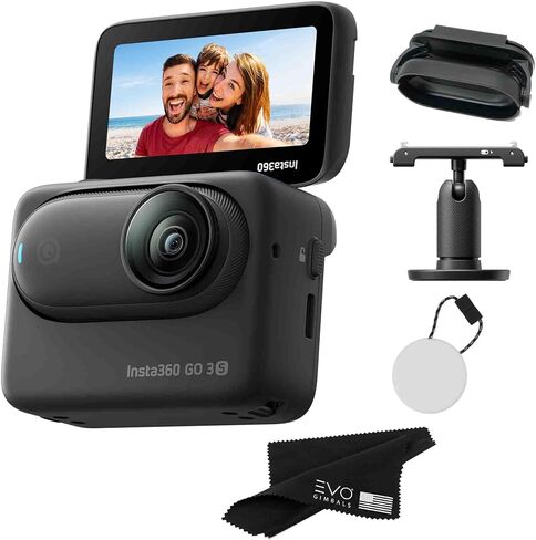 Insta360 GO 3S 128GB – Waterproof Tiny Mighty Action Camera with 4K 3840x2160 Video & 4000x3000 Photo, FlowState Stabilization, AI Editing, Action Pod| (128GB Black) in Saudi Arabia