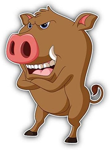 Angry Wild Boar Cartoon Decorative Scrapbooking Sticker Waterproof Vinyl Stickers for Water Bottle, Laptop & Phone Case – 50 Pack in Saudi Arabia