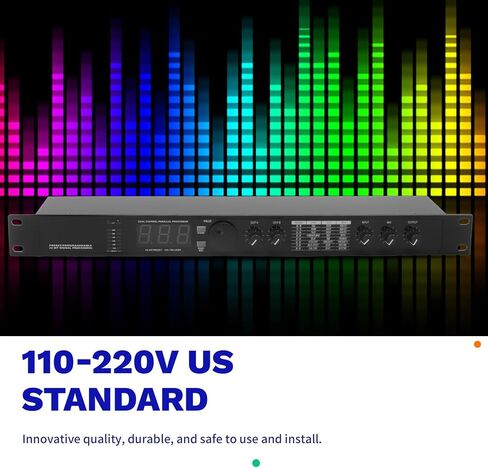 Professional Digital Reverberation Multi Effect Processor Audio Processor Equalizer Easy Install US Plug in Saudi Arabia