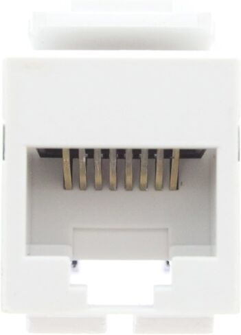 Leviton 41108-RG3 Category 3 QuickPort Connector, Grey in Saudi Arabia