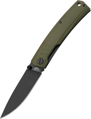 HOKC Captain | 333-580406 | Large and Rugged Knife, Pocket Knife, EDC Knife by Official Dealer - Designed by Russian Master Aleksander Biryukov - Liner Lock, G10 Handle, Innovative Opening Mechanism, Ceramic Double Row Ball Bearing Opening System, Ambidex in Saudi Arabia