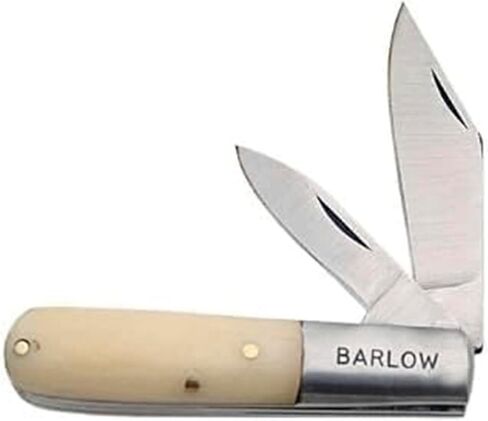 SZCO 2-Blade Barlow Pocket Knife for Men 3.5", Bone Handle Folding Knives in Saudi Arabia