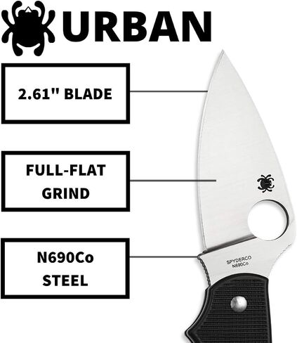 Spyderco Urban Folding Pocket Knife, PlainEdge in Saudi Arabia