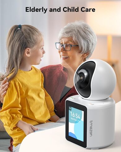 TMEZON Video Pet Dog Camera Indoor Two Way Wireless Security Camera Monitor 1080P with Phone app and Motion Detection,Baby/Elderly/Nanny Audio Calling Device Pan Tilt in Kuwait