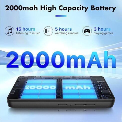 Smart MP3 Player with Android 13 & 4" Touchscreen – 144GB Storage (1TB Expandable), Bluetooth 5.3, WiFi for Spotify, YouTube, HD Video Playback (U1-3G-144G) in Saudi Arabia