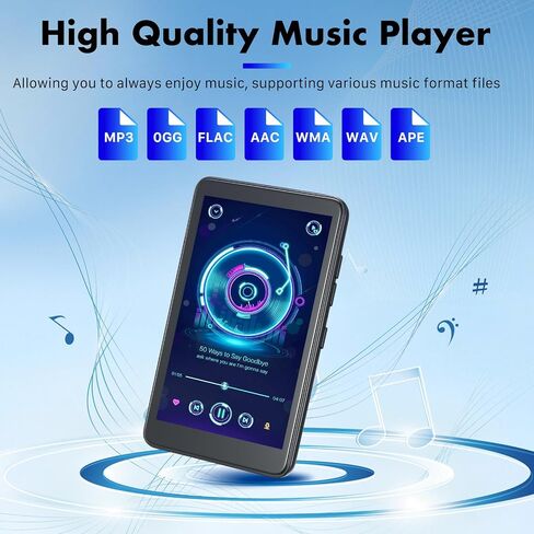 Smart MP3 Player with Android 13 & 4" Touchscreen – 144GB Storage (1TB Expandable), Bluetooth 5.3, WiFi for Spotify, YouTube, HD Video Playback (U1-3G-144G) in Saudi Arabia