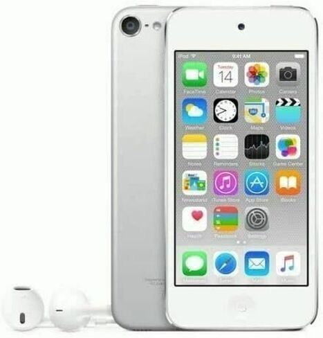 Generic Music Player Compatible with MP4/MP3 - Apple iPod Touch 6th Generation (32GB) (Silver/White Screen) (Renewed) in Saudi Arabia