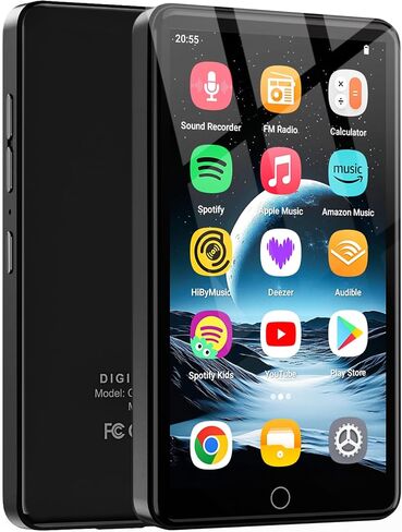 160GB MP3 Player with Android 13 OS, 4.02" MP4 Player with Bluetooth and WiFi, Music Player for Kids with Speakers, Android MP4 MP3 Player with Parental Controls, Play Store in Saudi Arabia