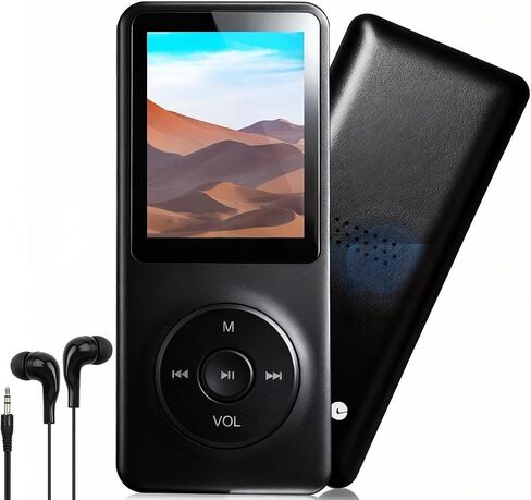 MP3 Player with Bluetooth - Portable Music Player for Kids - with Built-in HD Speaker, Voice Recorder, HiFi Sound, E-Book, Included Earphones in Saudi Arabia